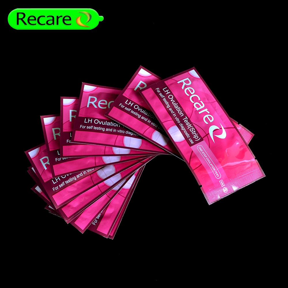 LH Ovulation Test (Strip) Recare  One Step Ovulation Test fast rapid urine lh one step ovulation tes