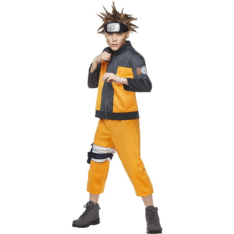 Children Jp Anime Naruto Uzumaki Costumes For Boys Girls Halloween Cosplay Costumes Kids Party Role Play Disfraces Dress Up Outfit Shopee Philippines