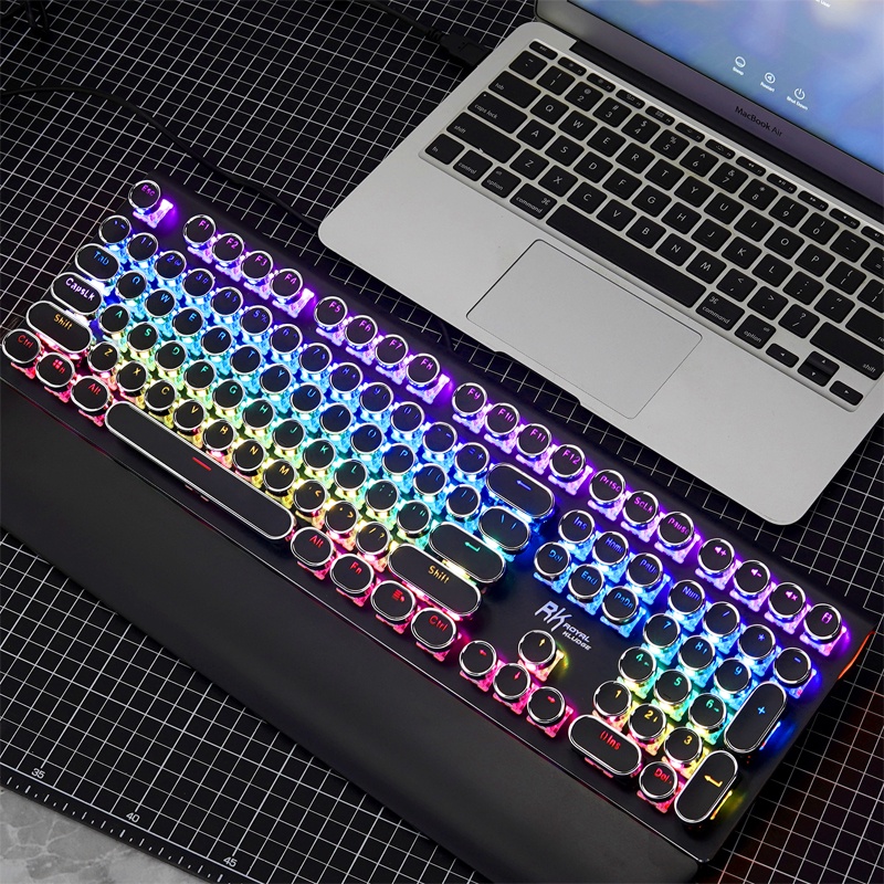 Rk Rk S Royal Kludge Typewriter Mechanical Gaming Keyboard Rgb