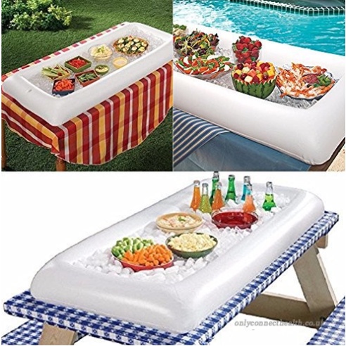 Inflatable Serving Bar Salad Buffet Ice Cooler Picnic Drink Table Party Camping