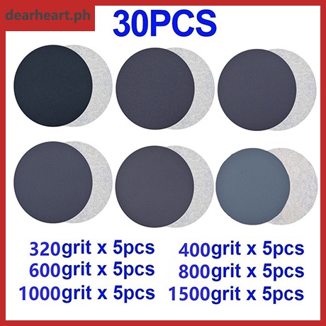 1000/800/600/400/320/240 Grit Sandpaper for Random Orbital Sander by V-story 60Pcs Sanding Discs 5 Inch 8 Holes 