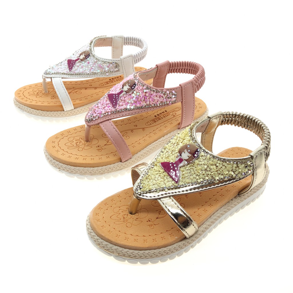 XK19L Girl  toe clip sandals  kids fashion sandals  shoes 