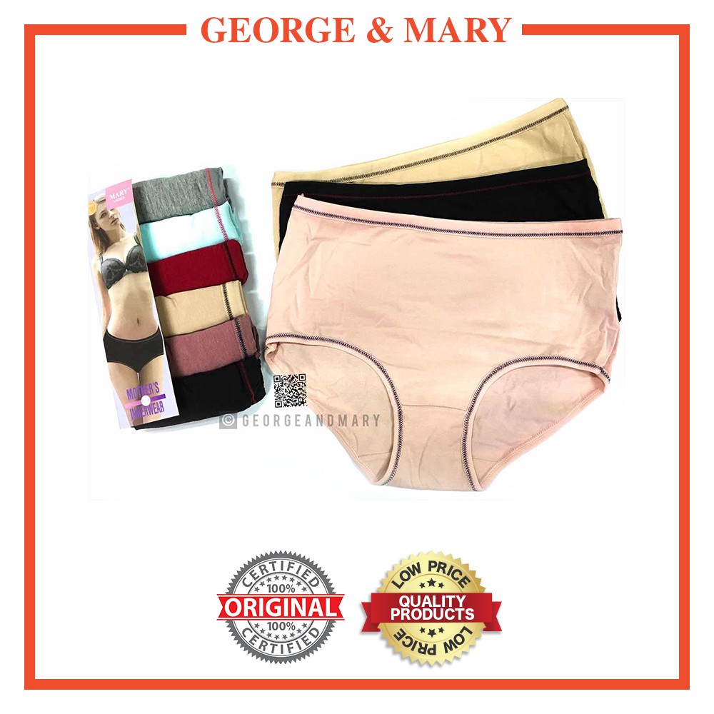 1131 MARY Ladies Full Panty 6in1/Cotton Stretchable | Shopee Philippines