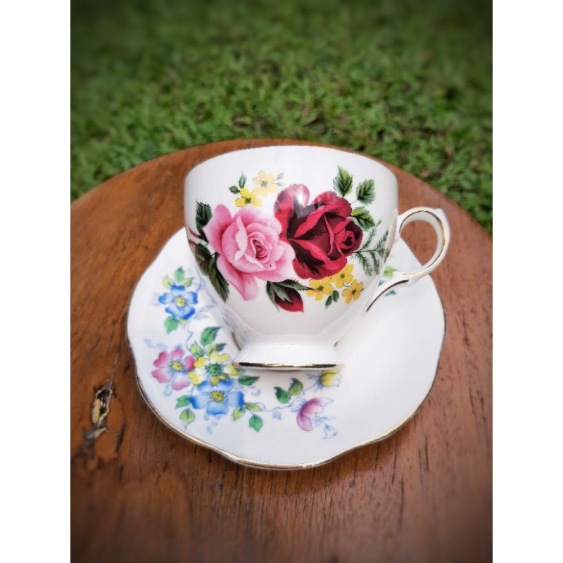 Vintage Bone China teacup 1970's (Queen Anne) Shopee Philippines