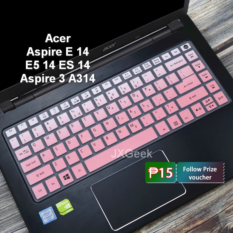 Acer Aspire A314-32 Aspire E14 E1 E5 ES 14 Travelmate P249 Laptop Keyboard Protector 14” Cover Silicone Protector 422 432 473 474 475 476G #8