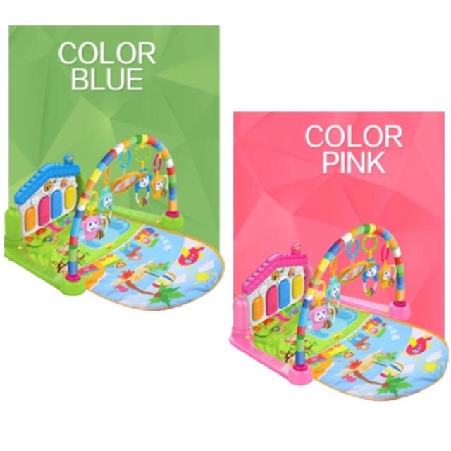 pink piano play mat