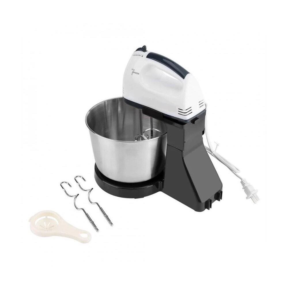 Portable 7 Speed Baking Hand Mixer With Detachable Stainless Steel Bowl
