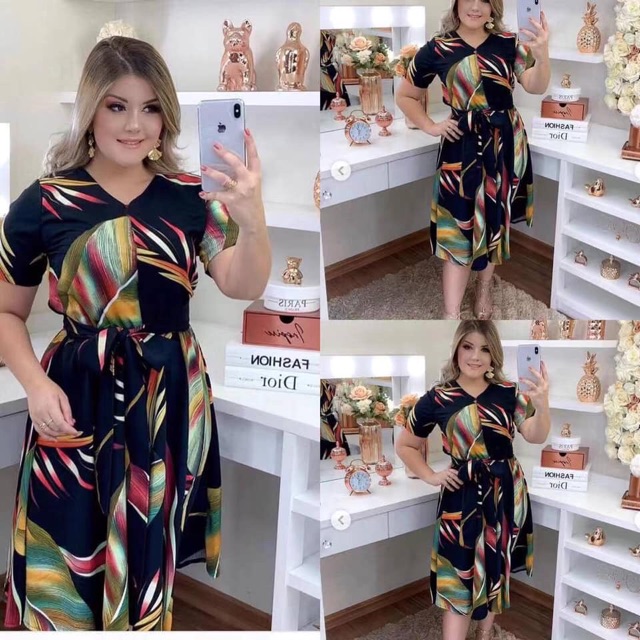 plus size dress Can fit to XL | Shopee Philippines