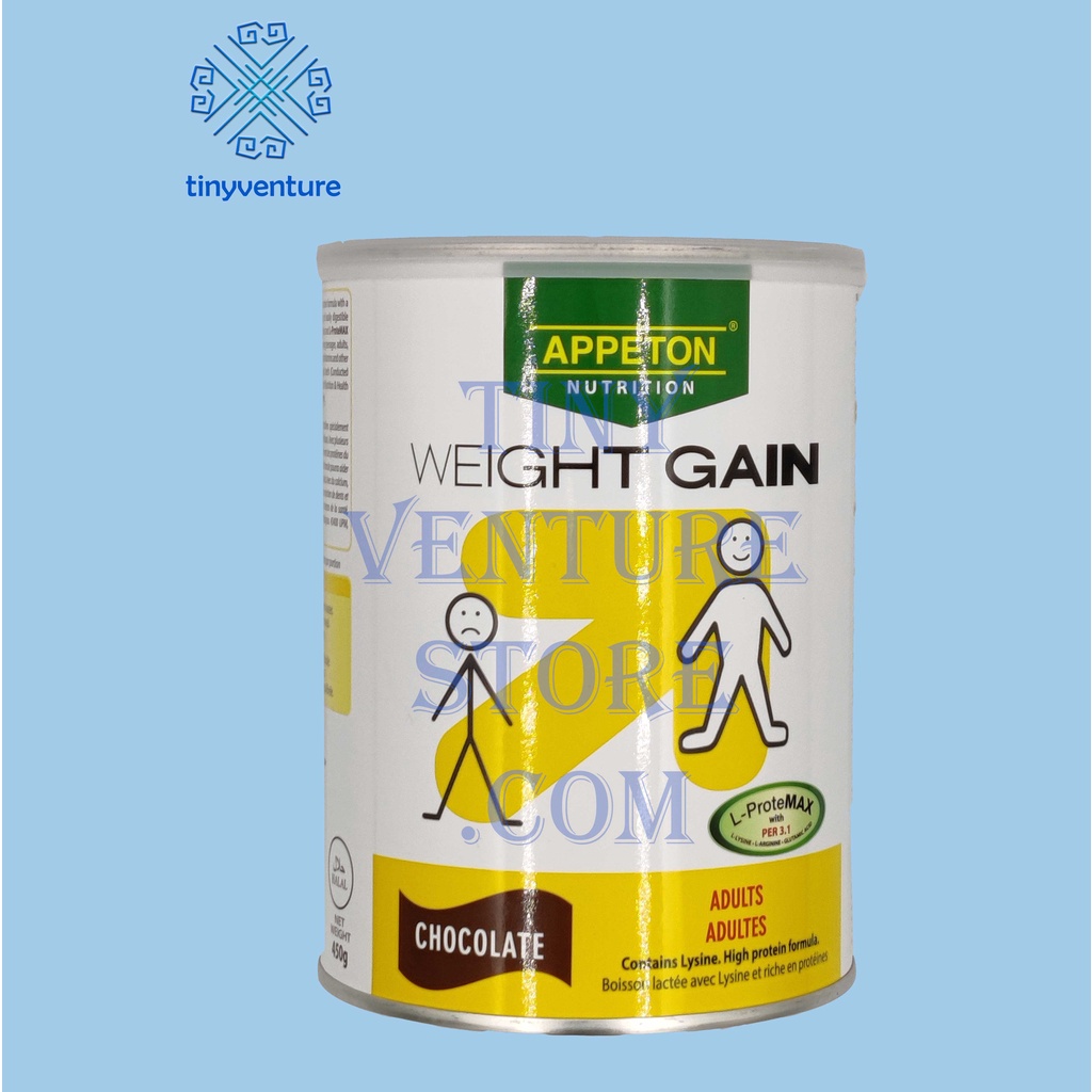 Appeton Nutrition Weight Gain Chocolate 450g/900g (On Hand) presyo ₱1,300