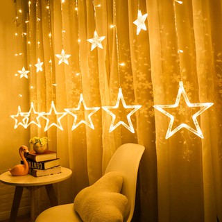 12 Star 138 Led Christmas Lights String Multi Color Decor Mm0492 Shopee Philippines