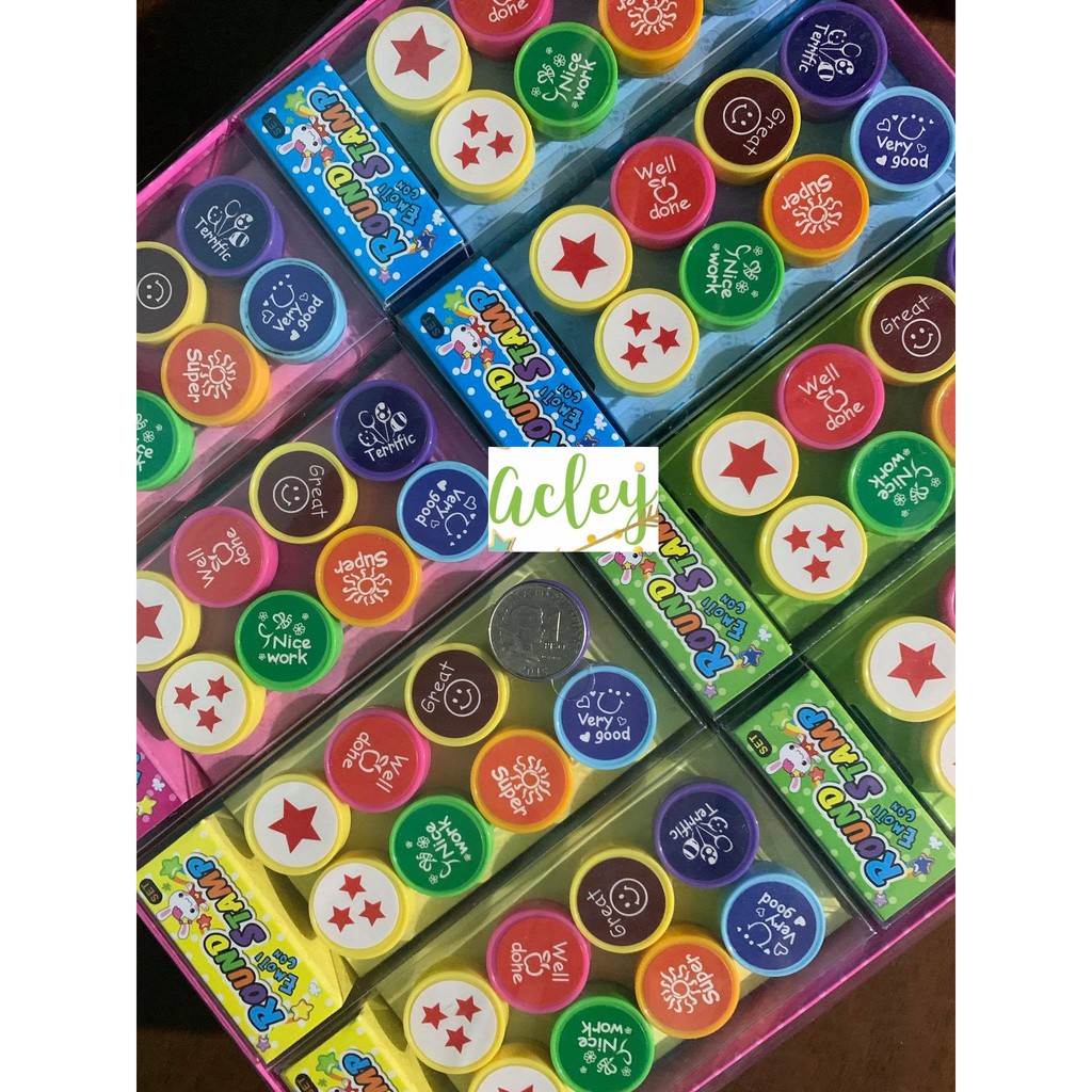 Teachers Stamp for Kids 8pcs Super Well done Very Good Stamps for