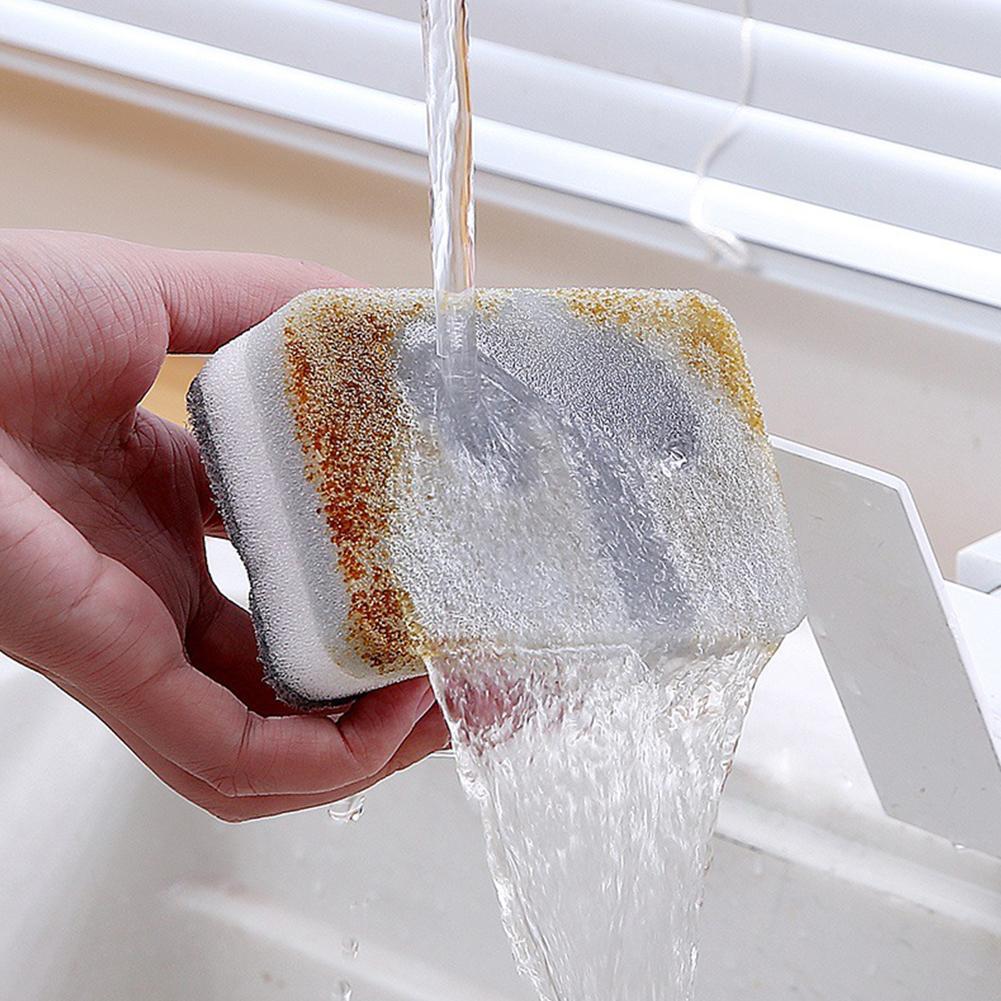 1PCS Gray Double-sided Cleaning Sponge Household Kitchen Dropshipping Restaurant Cloth Cleaning J8C3