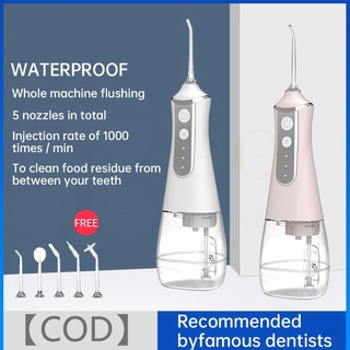 100%ORAL CAVITY CLEANING PORTABLE ELECTRIC ORAL Cavity Irrigator Household Cordless Water Flosser