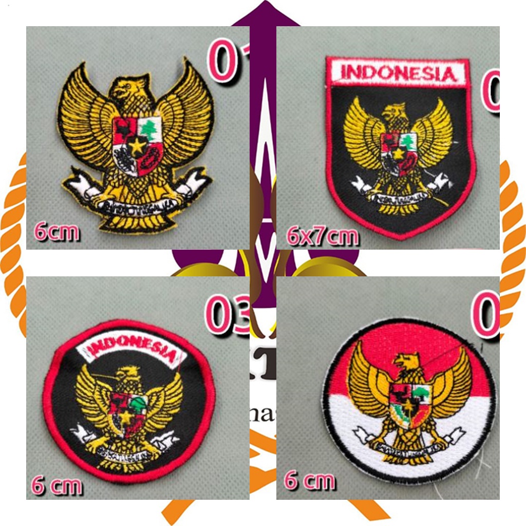 Garuda Indonesian Logo Embroidery Bed Badge | Shopee Philippines