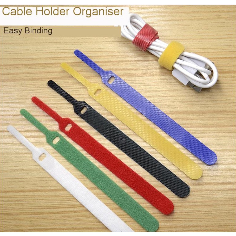 20 PCS Magic Velcro Cable Tie, Nylon Taping Multipurpose USB Cord