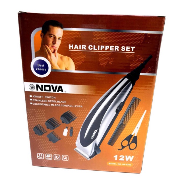 nova hair clipper set 12w