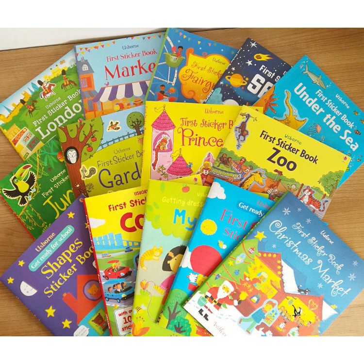 A4 Children Cartoon Sticker Books Kids English Story Book with Stickers