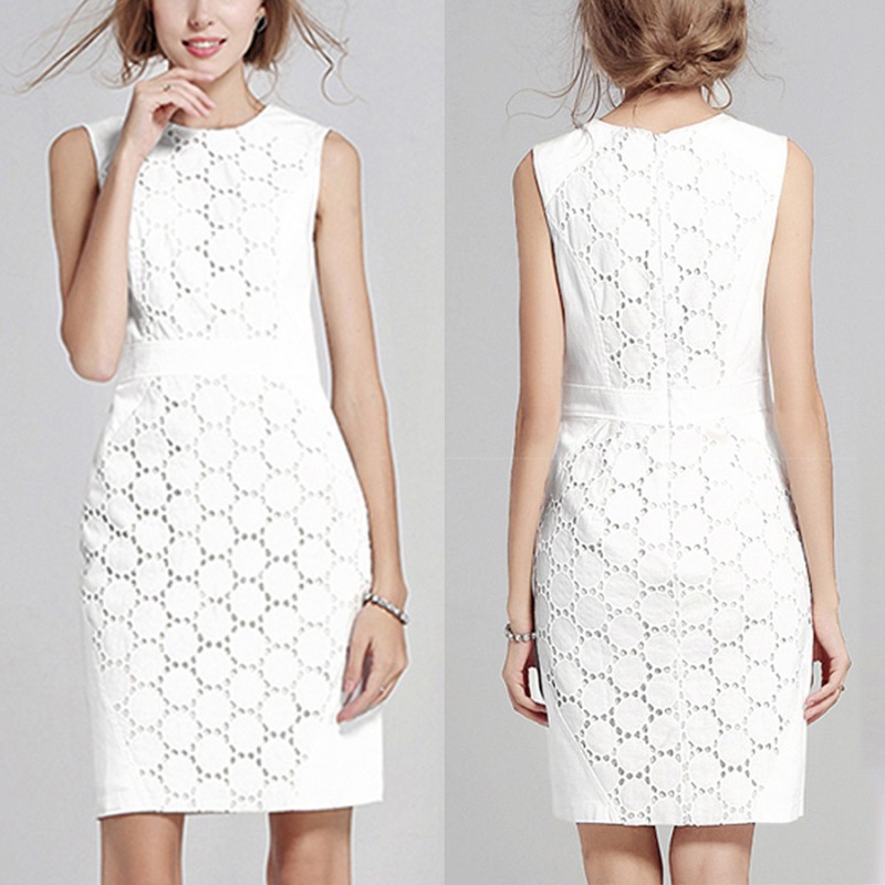large size white dresses