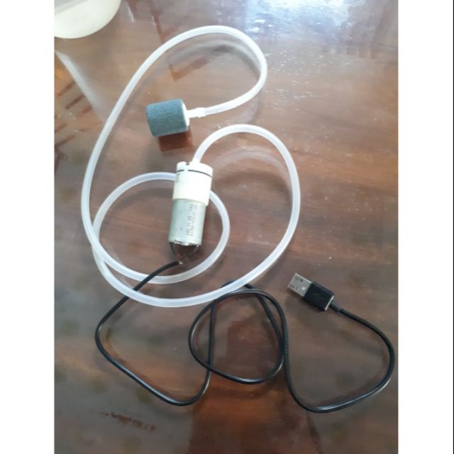 OXY Aquarium oxygen pump with battery powered 3,7v - 5v