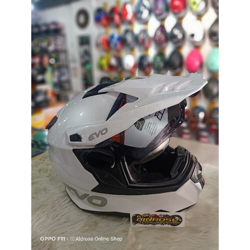 Evo Dx 7 White Dual Visor Shopee Philippines