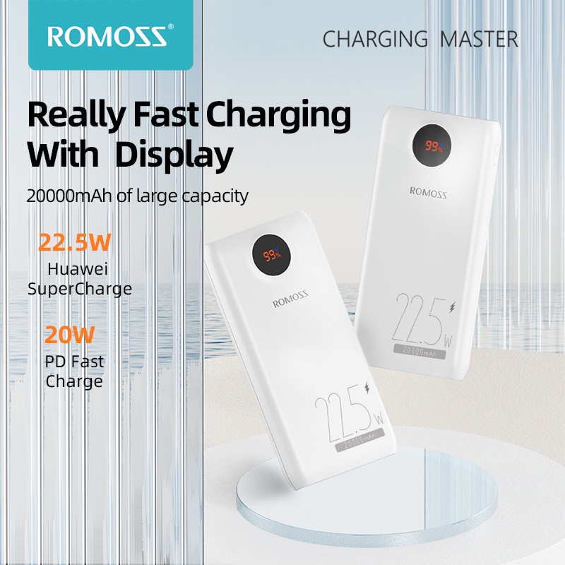 Romoss SW20PF 22.5W 20000mAh 3.0 Two-way Super Fast Charging Power Bank - Image 2