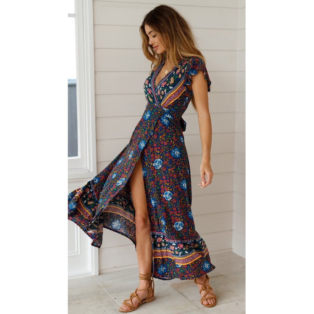 long dress wrap