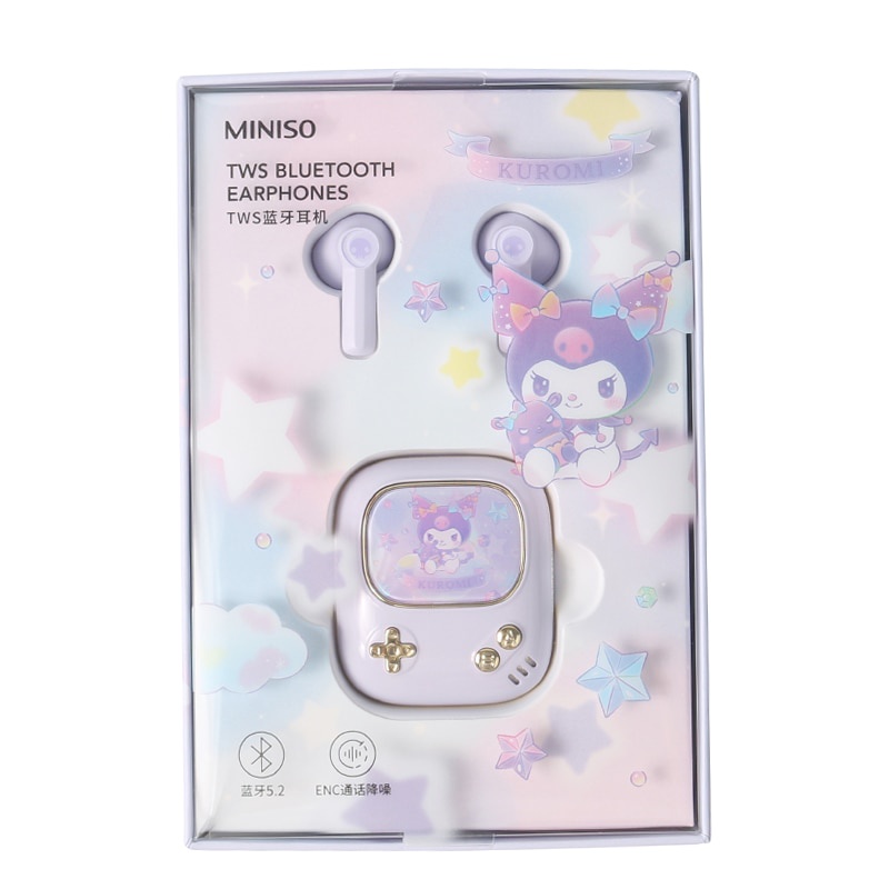 Kawaii Sanrios Tws Bluetooth Earphones Kuromi My Melody Wireless