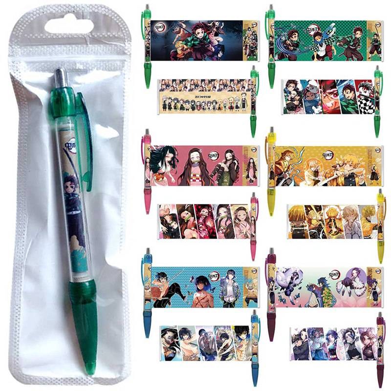 Anime Demon Slayer Kimetsu No Yaiba Kamado Tanjirou Nezuko Cute Pattern Gel Pen Student Kawaii Mechanical Ball Pen School Office Stationery Kids Boy Girl Gift Agatsuma Zenitsu Shopee Philippines