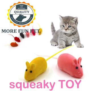 1Pc Flocking Mouse Funny Cat Toys Sound Plush Rubber Vinyl Mouse Pet Cat Sound Toys