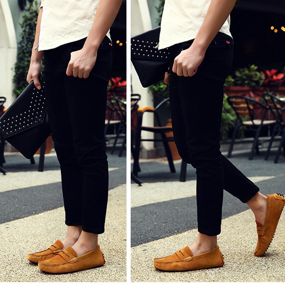 mens moccasin style shoes