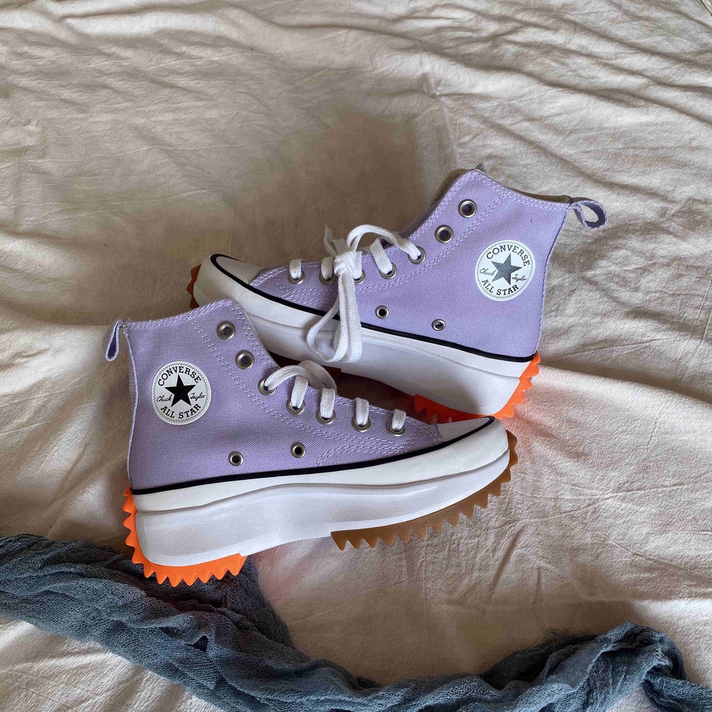 converse run star lilac
