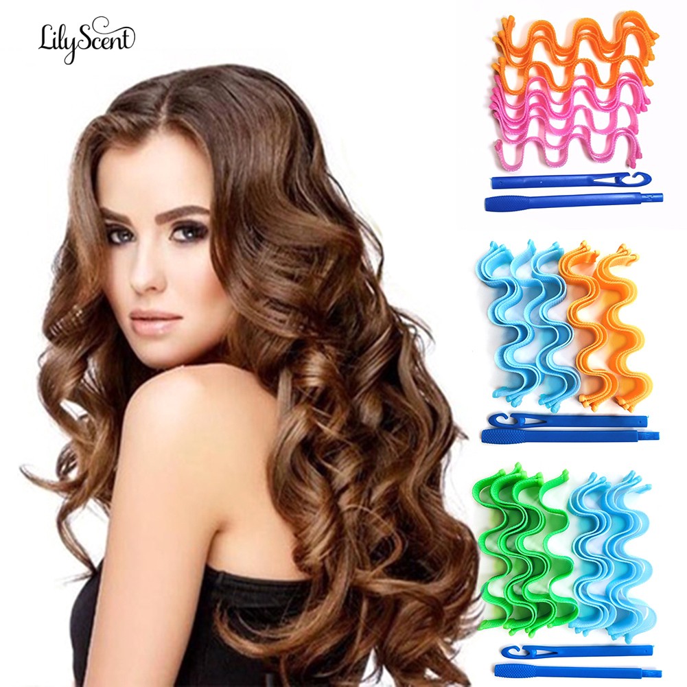 Lily 12pcs Magic Hair Curlers Rollers Diy Wavy No Heat Hairtools