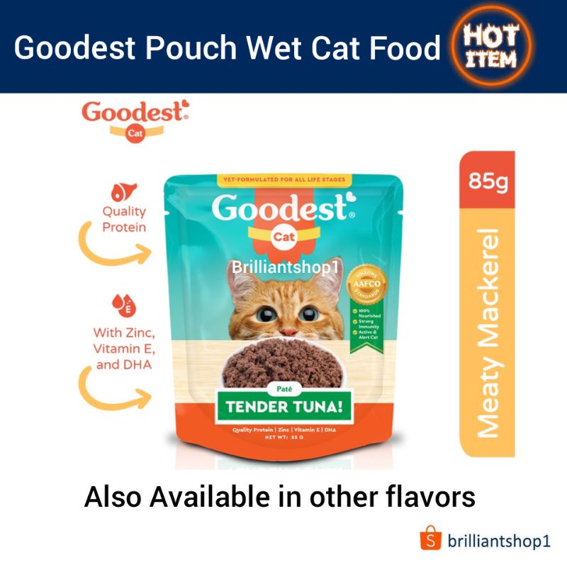 Goodest Wet Cat Food Pouch 85g Shopee Philippines