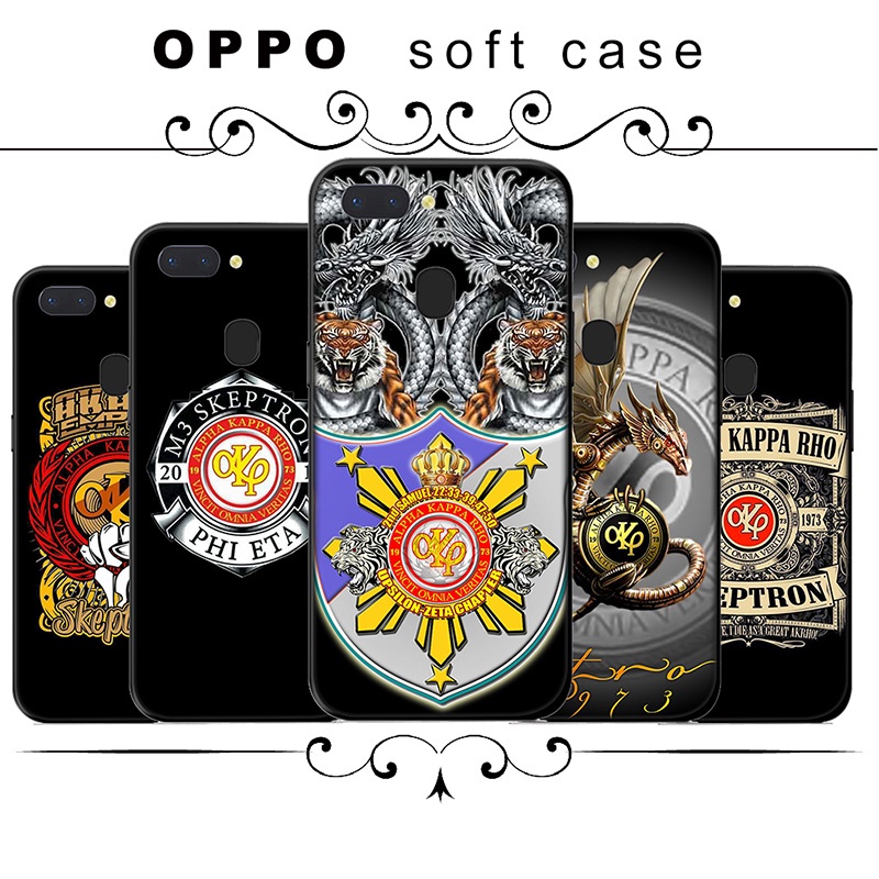 Silicone phone Case OPPO A15 A15s A5 A9 A8 A31 A32 A53 A73 2020 F5 F7 F9 Pro A7X Casing 1R Alpha Kappa Rho Logo Soft Cover #8