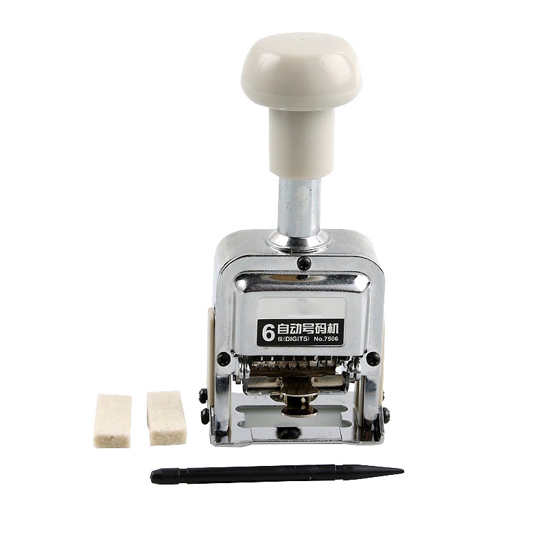 1 Pcs Number Machine 6 Position Automatic Numbering Machine Into The