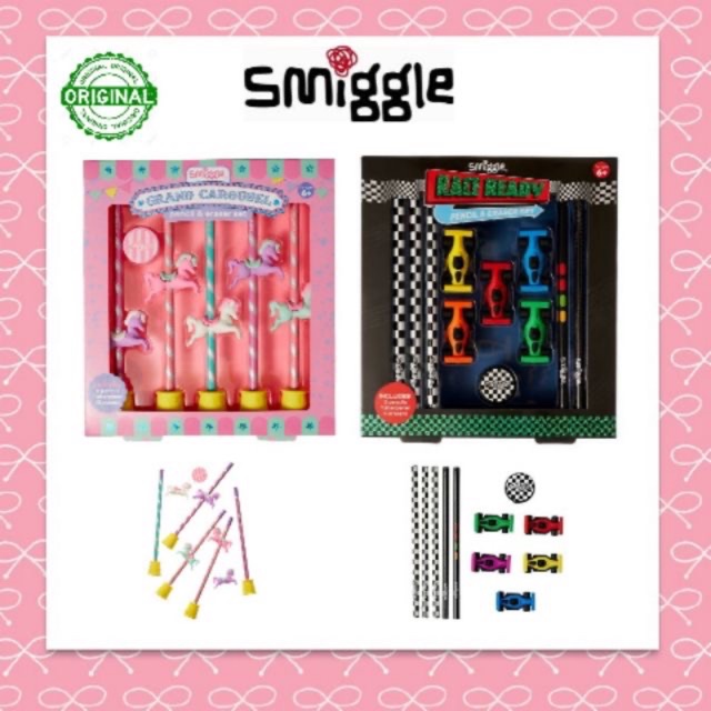 Smiggle collectable Pencil and Eraser Gift Set Shopee Philippines