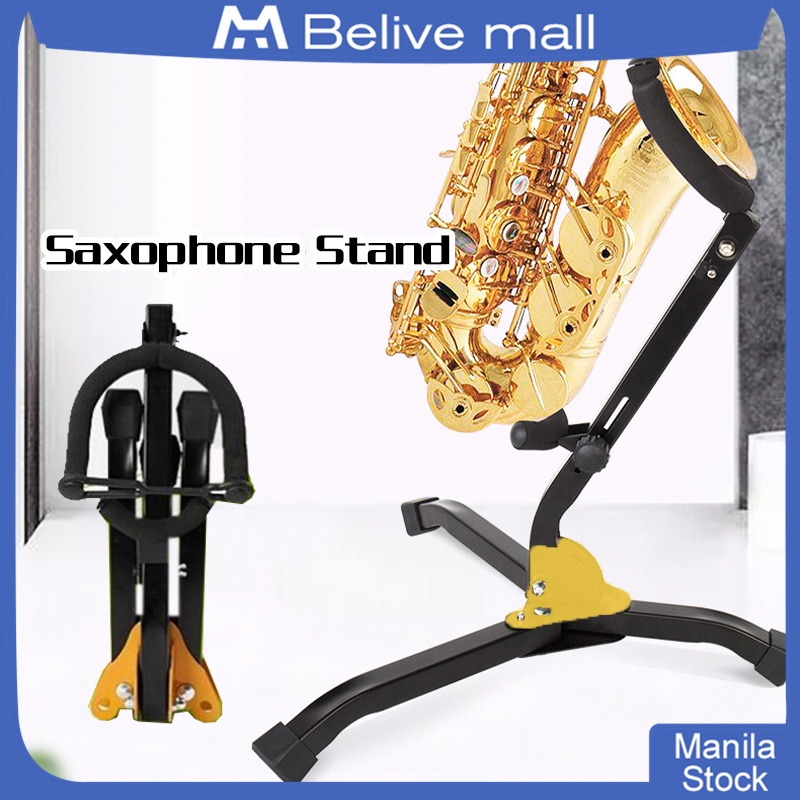 Folding Saxophone Stand Adjustable Metal Saxophone Tripod Stand Holder