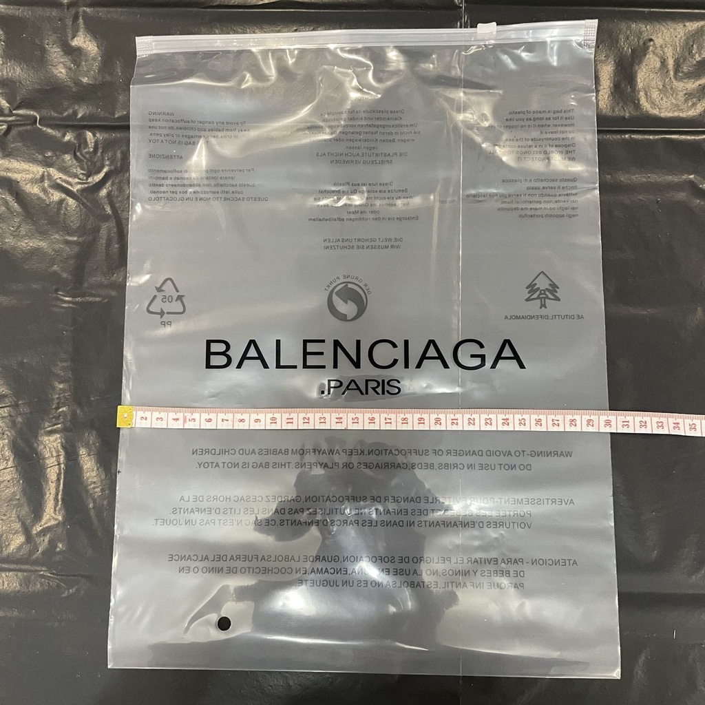 C21 Balenciaga Balenciaga Clothing Storage Plastic Bag Transparent Bag ...