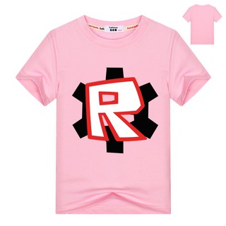 Girls Roblox Logo Game Short Sleeve T Shirt Cotton Tops Tee Shopee Philippines - half black and half maroon t shirt roblox