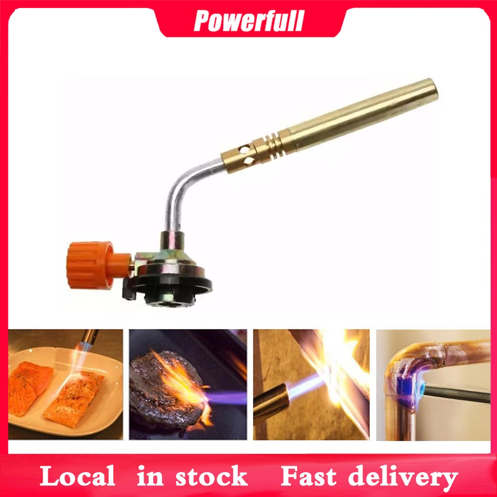 Flamethrower Burner Butane Gas Blow Torch Hand Ignition Camping Welding Tool Shopee Philippines