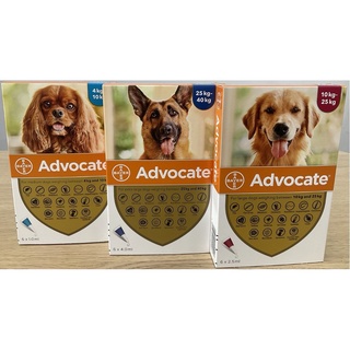 Bayer Advocate Spot on Solution for Large Dogs 10kg to 25kg (6 Pipettes x 2.5ml) - Expiry: 01/2023 v