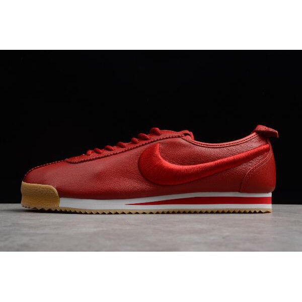 nike cortez white gym red