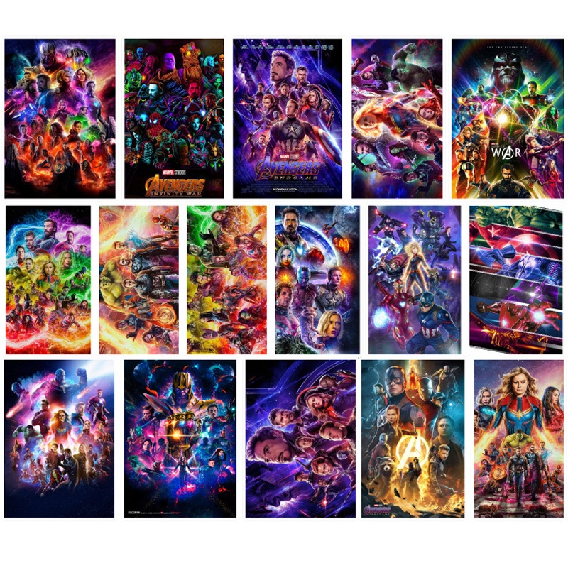 95PCS Marvel The Avengers Cool Poster Waterproof Graffiti Stickers For