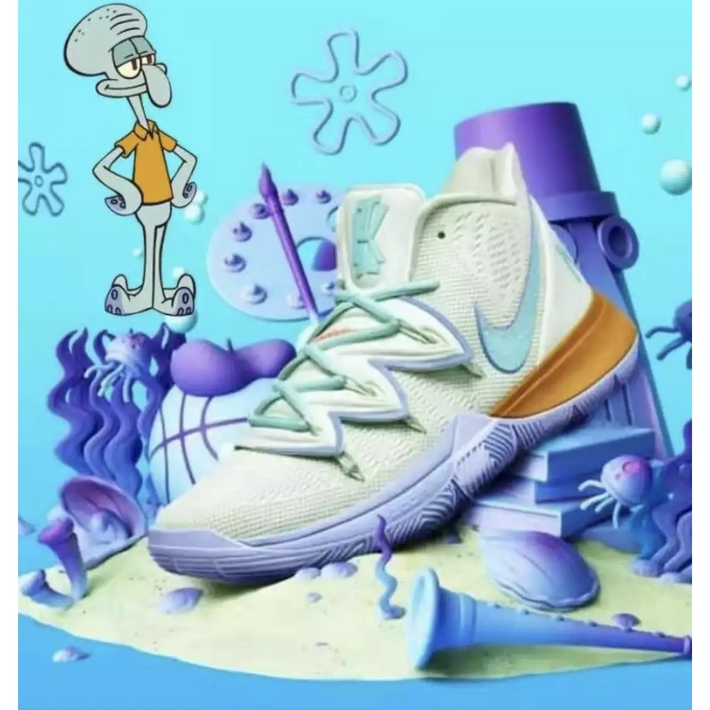 kyrie 5 purple and green