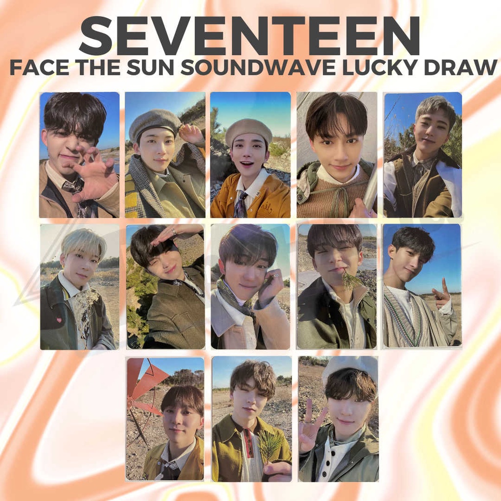 SEVENTEEN SVT Face The Sun Official Soundwave Lucky Draw PC Weverse POB Photocard ONHAND
