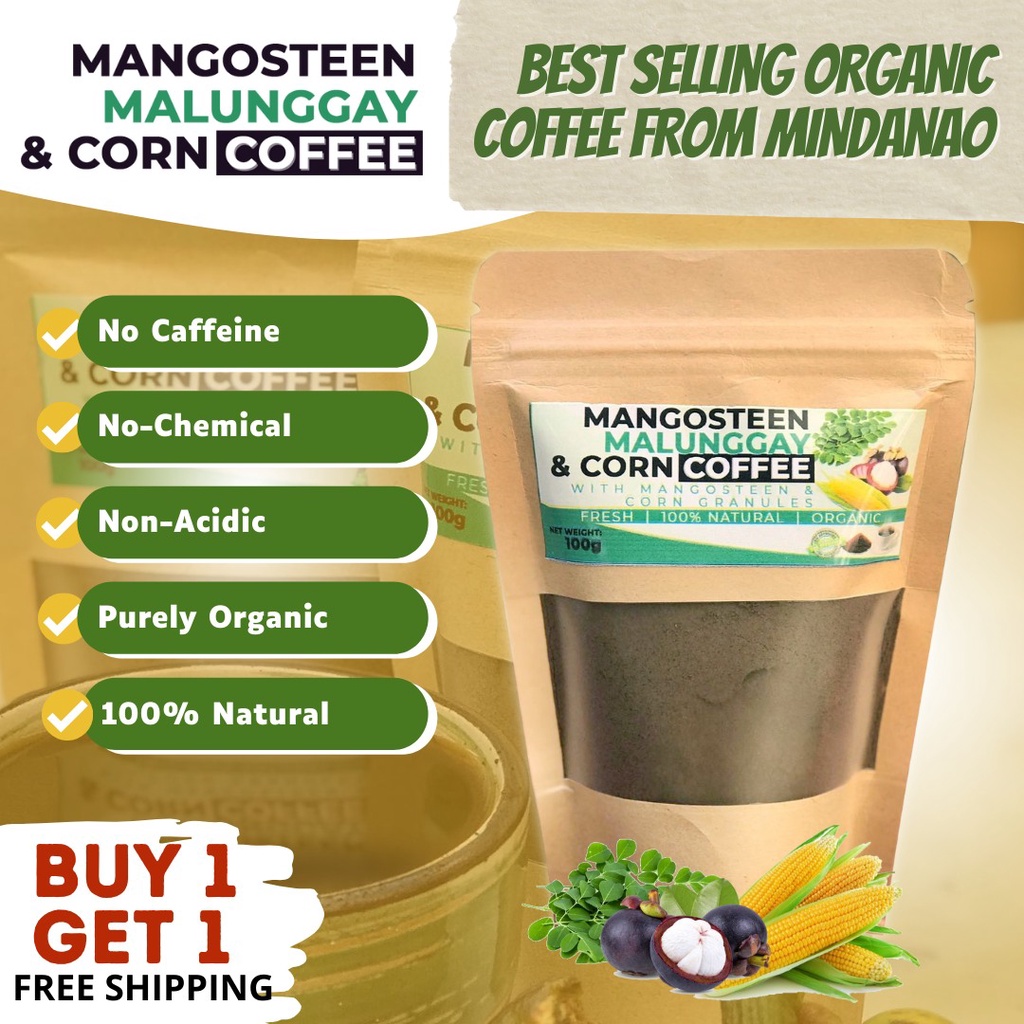 Farmtastic N Mindanao Mangosteen & Malunggay Corn Coffee for Deep