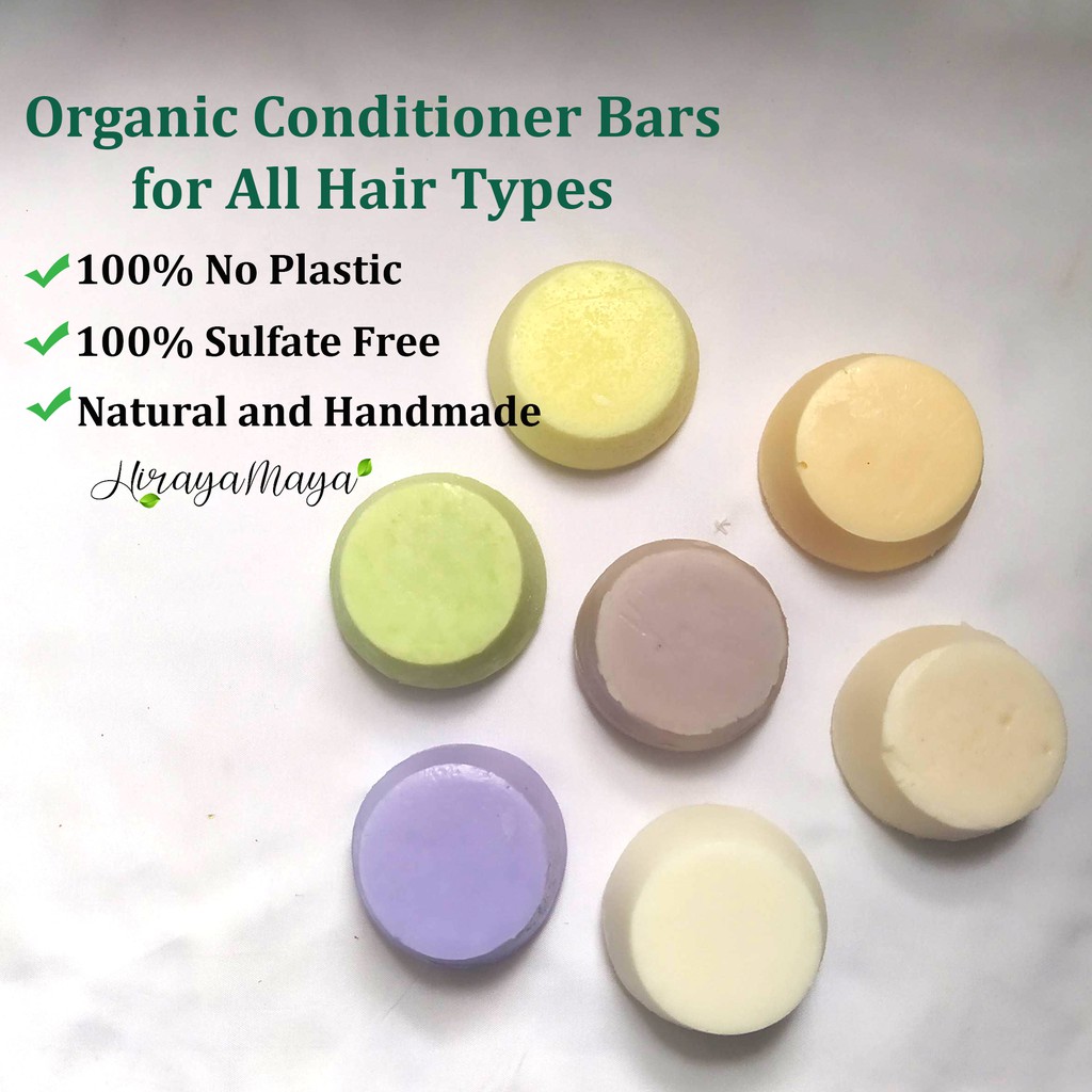 All Natural Organic Hair Conditioner Bars for Dry Colored Treated