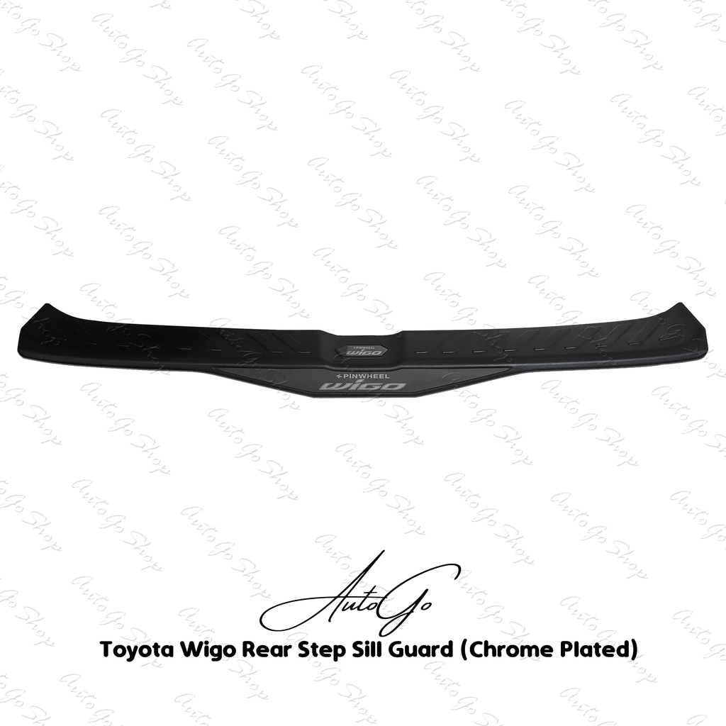 Toyota Wigo Rear Step Sill Guard Chrome Plated Shopee Philippines