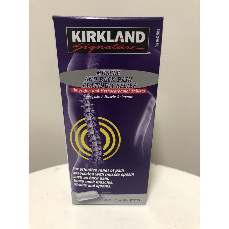 Kirkland Muscle& Back Pain Platinum Relief Analgesic/ Muscle Relaxant back pain tense neck