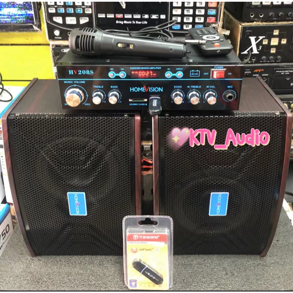 Homevision Karaoke Set Micro Component System Bluetooth Karaoke System